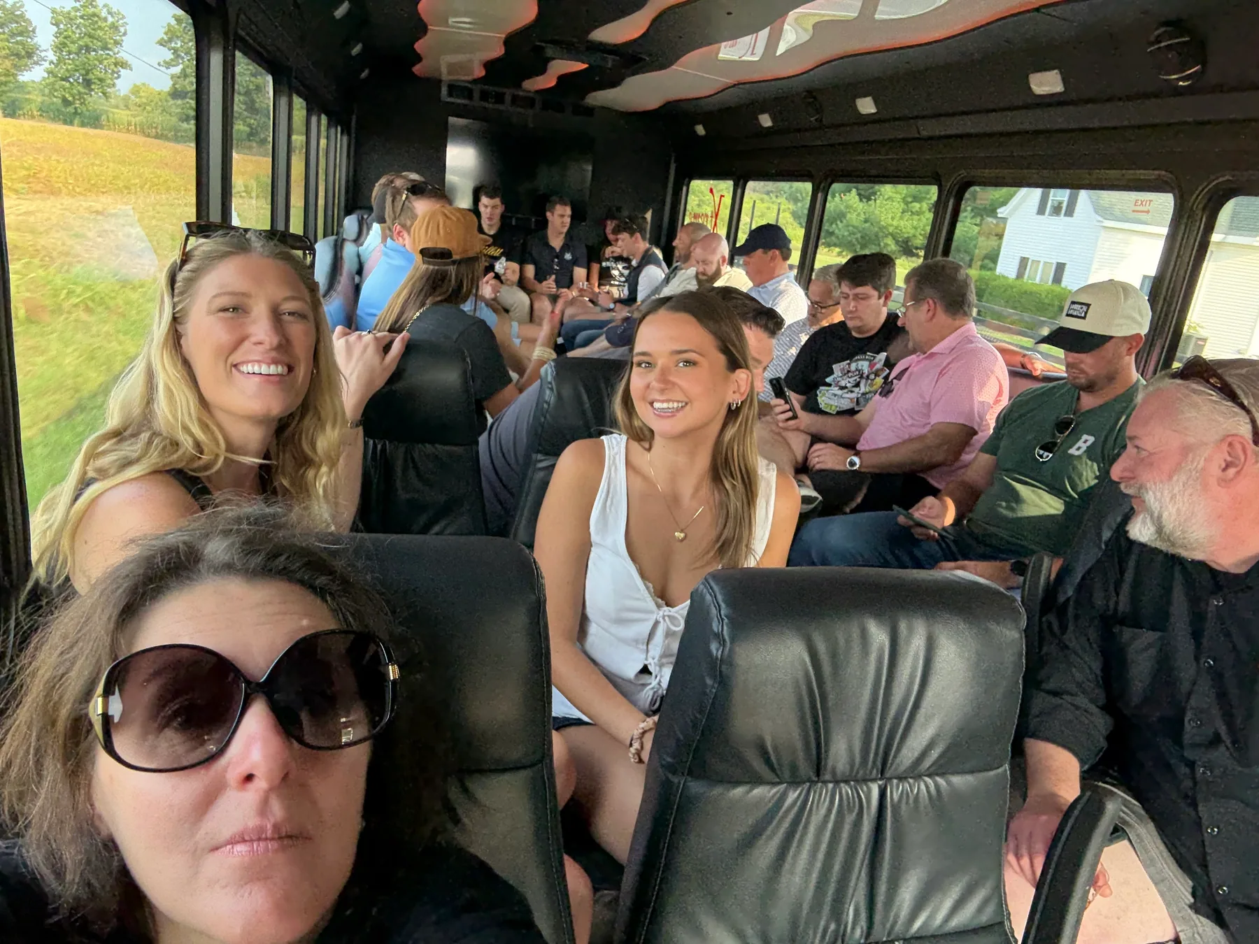 Guests traveling together to an event venue